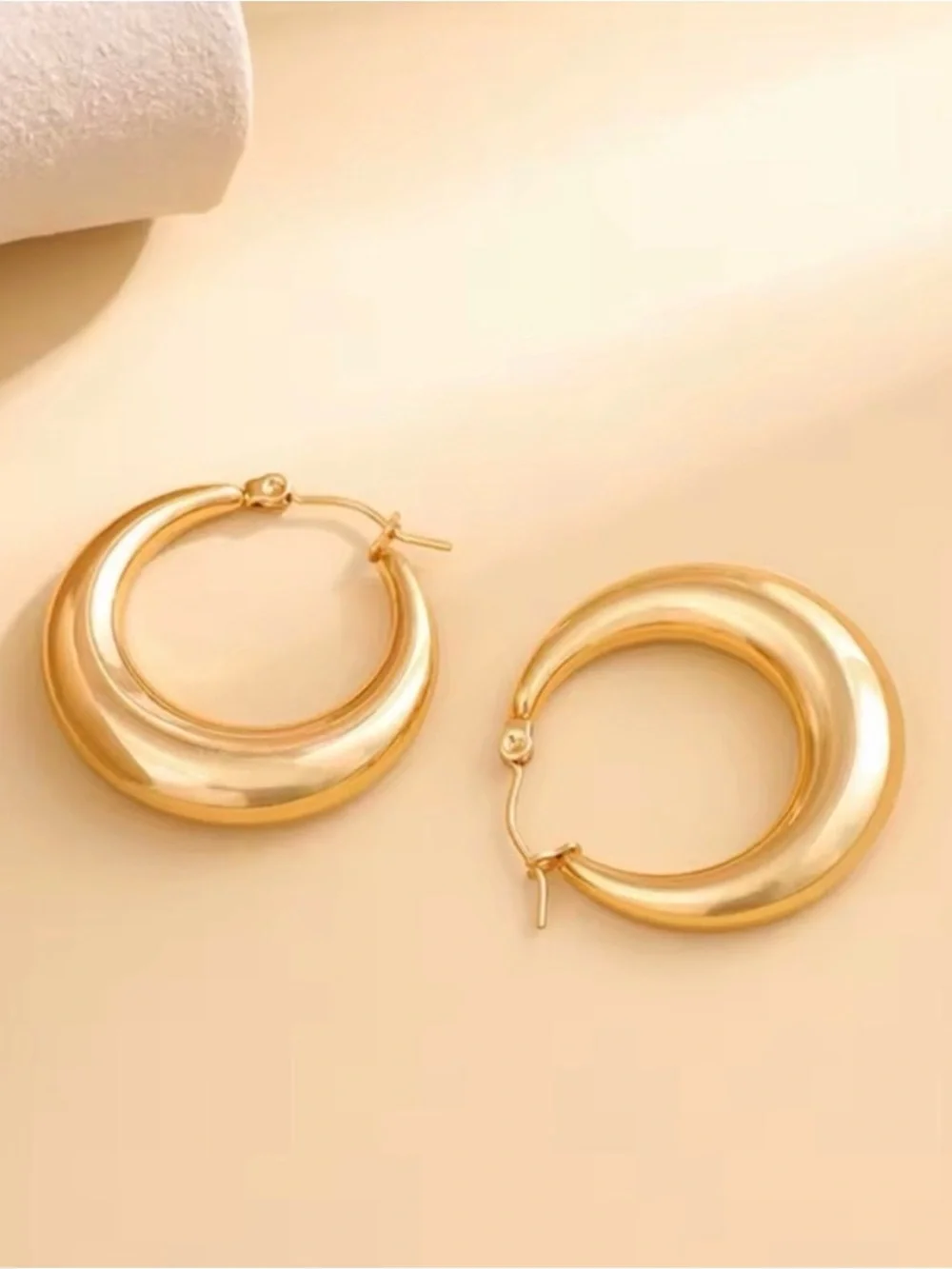 Hoop Earring Elegant Gold Hoop Earrings